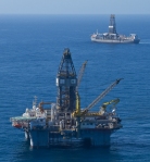 BP oil rig at Macondo site